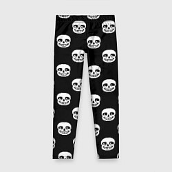 Леггинсы для девочки UNDERTALE SANS SKULL FACE PATTERN УЗОР, цвет: 3D-принт