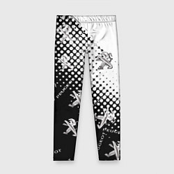 Леггинсы для девочки Peugeot pattern львы, цвет: 3D-принт