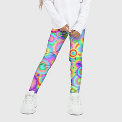 Леггинсы для девочки Disco-Tie-Dye, цвет: 3D-принт — фото 2