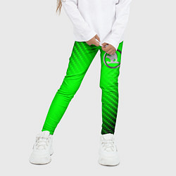 Леггинсы для девочки ШКОДА Карбон, цвет: 3D-принт — фото 2