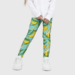 Леггинсы для девочки Banana pattern Summer Fashion 2022, цвет: 3D-принт — фото 2