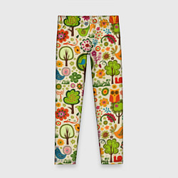 Детские легинсы COLORED FOREST ANIMALS