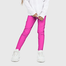 Леггинсы для девочки Яркий розовый из фильма Барби, цвет: 3D-принт — фото 2