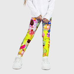 Леггинсы для девочки Вкусные Мороженки, цвет: 3D-принт — фото 2