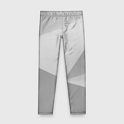 Леггинсы для девочки Геометрические серые фигуры, цвет: 3D-принт