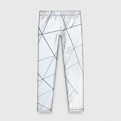 Леггинсы для девочки Геометрические сеточные линии, цвет: 3D-принт