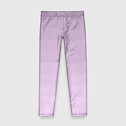 Леггинсы для девочки Монохромный полосатый розовато-сиреневый, цвет: 3D-принт