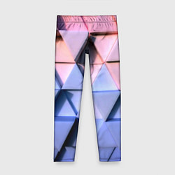 Леггинсы для девочки Triangle gradient, цвет: 3D-принт