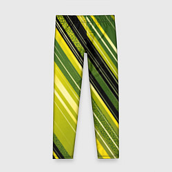 Леггинсы для девочки Травяной линейный дизайн, цвет: 3D-принт