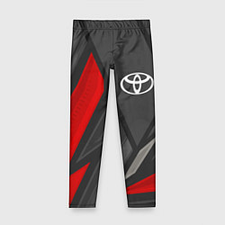 Леггинсы для девочки Toyota sports racing, цвет: 3D-принт