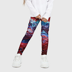 Леггинсы для девочки Цифровой хаос, цвет: 3D-принт — фото 2