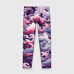 Детские легинсы Волны в Японском стиле