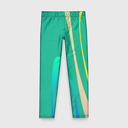Леггинсы для девочки Абстрактное изображение, линии, цвет: 3D-принт