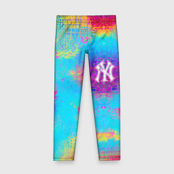 Леггинсы для девочки New York Yankees - baseball team - logo, цвет: 3D-принт