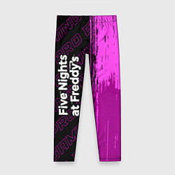 Леггинсы для девочки FNAF pro gaming по-вертикали, цвет: 3D-принт
