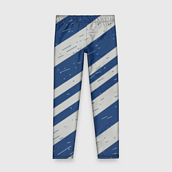 Леггинсы для девочки Сине-белый шик, цвет: 3D-принт