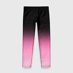 Леггинсы для девочки Черно-розовый градиент, цвет: 3D-принт