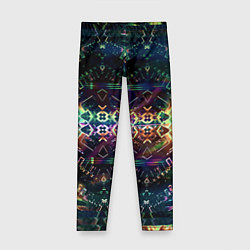 Леггинсы для девочки Медитативный арт, цвет: 3D-принт