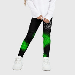 Леггинсы для девочки PSG sport halftone, цвет: 3D-принт — фото 2