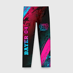 Леггинсы для девочки Bayer 04 - neon gradient вертикально, цвет: 3D-принт