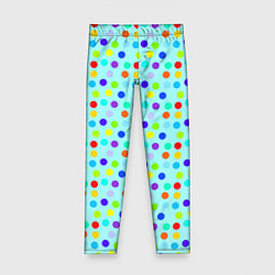 Детские легинсы Яркий паттерн в горошек