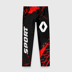 Леггинсы для девочки Renault red sport tires, цвет: 3D-принт