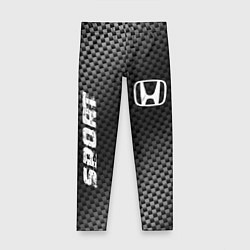 Леггинсы для девочки Honda sport carbon, цвет: 3D-принт