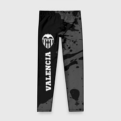 Леггинсы для девочки Valencia sport на темном фоне по-вертикали, цвет: 3D-принт