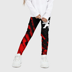 Леггинсы для девочки Peugeot sport grunge, цвет: 3D-принт — фото 2