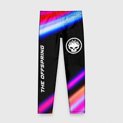 Леггинсы для девочки The Offspring neon rock lights, цвет: 3D-принт