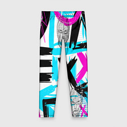 Леггинсы для девочки Маска гопника, цвет: 3D-принт