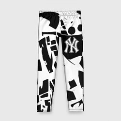 Леггинсы для девочки New York yankees - abstraction, цвет: 3D-принт