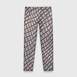 Леггинсы для девочки Кожаный принт, цвет: 3D-принт