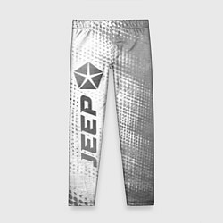 Леггинсы для девочки Jeep - white gradient по-вертикали, цвет: 3D-принт