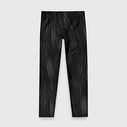 Леггинсы для девочки Мех чёрной кошки, цвет: 3D-принт