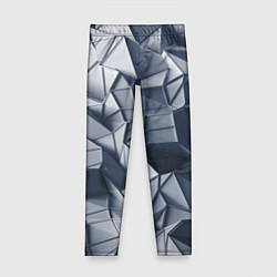Леггинсы для девочки Геометрические грани, цвет: 3D-принт