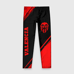 Леггинсы для девочки Valencia - red gradient вертикально, цвет: 3D-принт