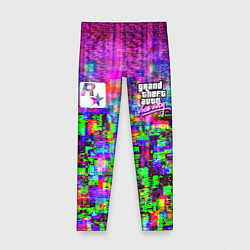 Леггинсы для девочки Vice city glitch game, цвет: 3D-принт