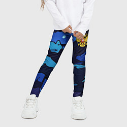 Леггинсы для девочки Камуфляж с гербом РФ, цвет: 3D-принт — фото 2