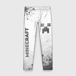 Леггинсы для девочки Minecraft - white gradient вертикально, цвет: 3D-принт