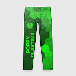 Детские легинсы Poppy Playtime - green gradient по-вертикали