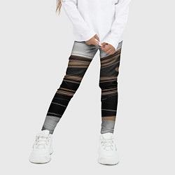 Леггинсы для девочки Движение песка, цвет: 3D-принт — фото 2