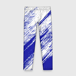 Леггинсы для девочки The color is white and blue, цвет: 3D-принт