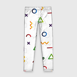 Леггинсы для девочки Геометрический хаос, цвет: 3D-принт