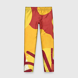 Леггинсы для девочки Жаркий африканский паттерн, цвет: 3D-принт
