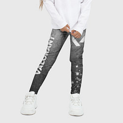 Леггинсы для девочки Valorant - grey gradient вертикально, цвет: 3D-принт — фото 2