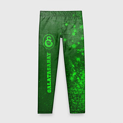 Детские легинсы Galatasaray - green gradient по-вертикали