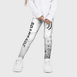 Леггинсы для девочки Juventus - white gradient вертикально, цвет: 3D-принт — фото 2