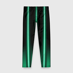 Леггинсы для девочки Neon turquoise, цвет: 3D-принт