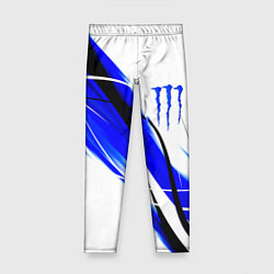Леггинсы для девочки Monster energy линии абстракции, цвет: 3D-принт